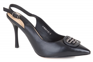 MONNA LISA Sandały damskie, kolor czarny. Damskie obuwie wyjściowe. 