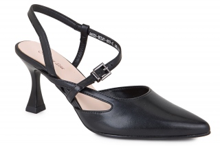 MONNA LISA Sandały damskie, kolor czarny. Damskie obuwie wyjściowe. 