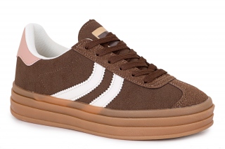 ERYNN Kobiece trampki, kolor brązowy. Sportowe. 