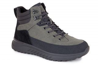 FERMANI Męskie kozaki ze sznurowadłami, kolor oliwkowy. Sportowe. 