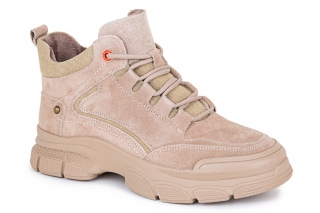 FERMANI Kozaki ze sznurowadłami, kolor beżowe. Sportowe. 