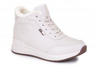 FERMANI Kozaki ze sznurowadłami, kolor jasnoszary. Sportowe. 