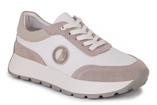 ML Buty ze sznurowadłami, kolor biały/beżowy. Sportowe. 