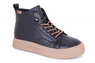 FERMANI Kobiece trampki, kolor czarny. Sportowe. 