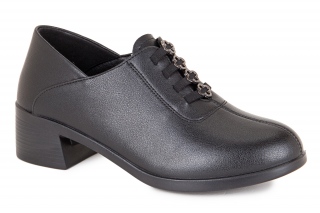 FERMANI Buty ze sznurowadłami, kolor czarny. Komfort. 