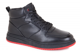 FERMANI Męskie kozaki ze sznurowadłami, kolor czarny. Sportowe. 