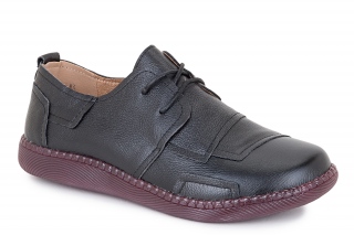 FERMANI Buty ze sznurowadłami, kolor czarny. Komfort. 