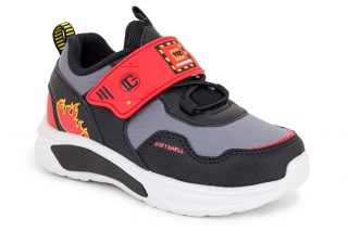 GABI Adidasy, kolor czarny/czerwony. LED. Sportowe. 