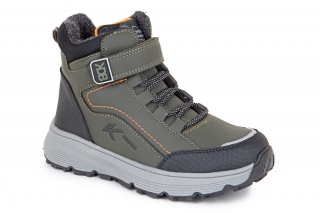 KEDBERRY Kozaki ze sznurowadłami, kolor oliwkowy. Sportowe. 