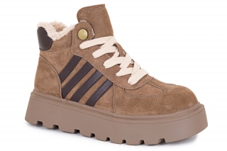 FERMANI Kobiece trampki, kolor brązowe. Sportowe. 