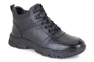 FERMANI Męskie kozaki ze sznurowadłami, kolor czarny. Sportowe. 