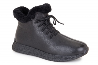 ML Kozaki ze sznurowadłami, kolor czarny. Komfort. 