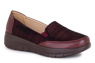 HAIDRA Damskie buty, kolor bordeaux. Komfort. 