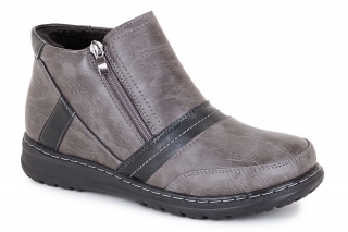 UNISOFT Damskie botki, kolor ciemnoszary. Komfort. 