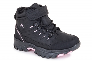 HUNTER Kozaki ze sznurowadłami, kolor czarny/różowy. Sportowe. 