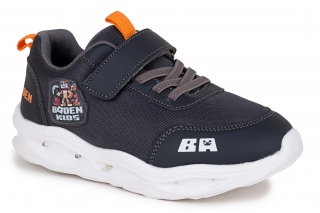 BADEN KIDS Adidasy, kolor ciemnoszary. LED. Sportowe. 