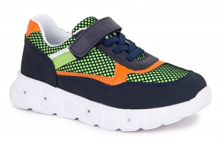 WORLDKIDS Adidasy, kolor ciemnoniebieski. LED. Sportowe. 